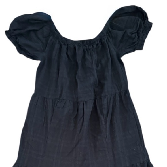 Young Fabulous and Broke Off the Shoulder Tiered Maxi Long Dress, Black, Size S - Picture 5 of 10